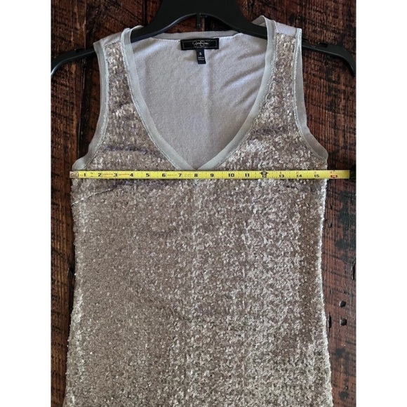 Jessica Simpson Sleeveless Sequin Top/Tank Size Small - Picture 8 of 12